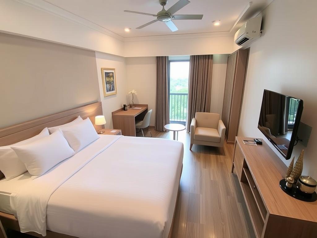 Comfortable mid-range hotel room in Patong Beach area of Phuket