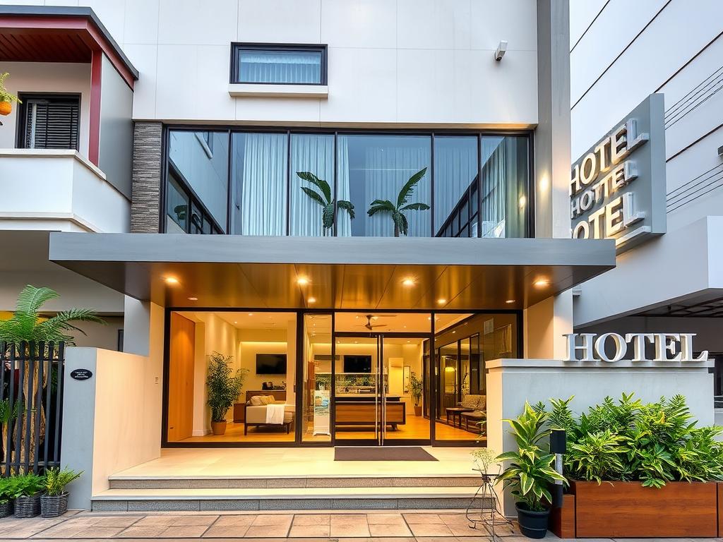 Exterior view of a guest-friendly hotel near Bangla Road in Phuket