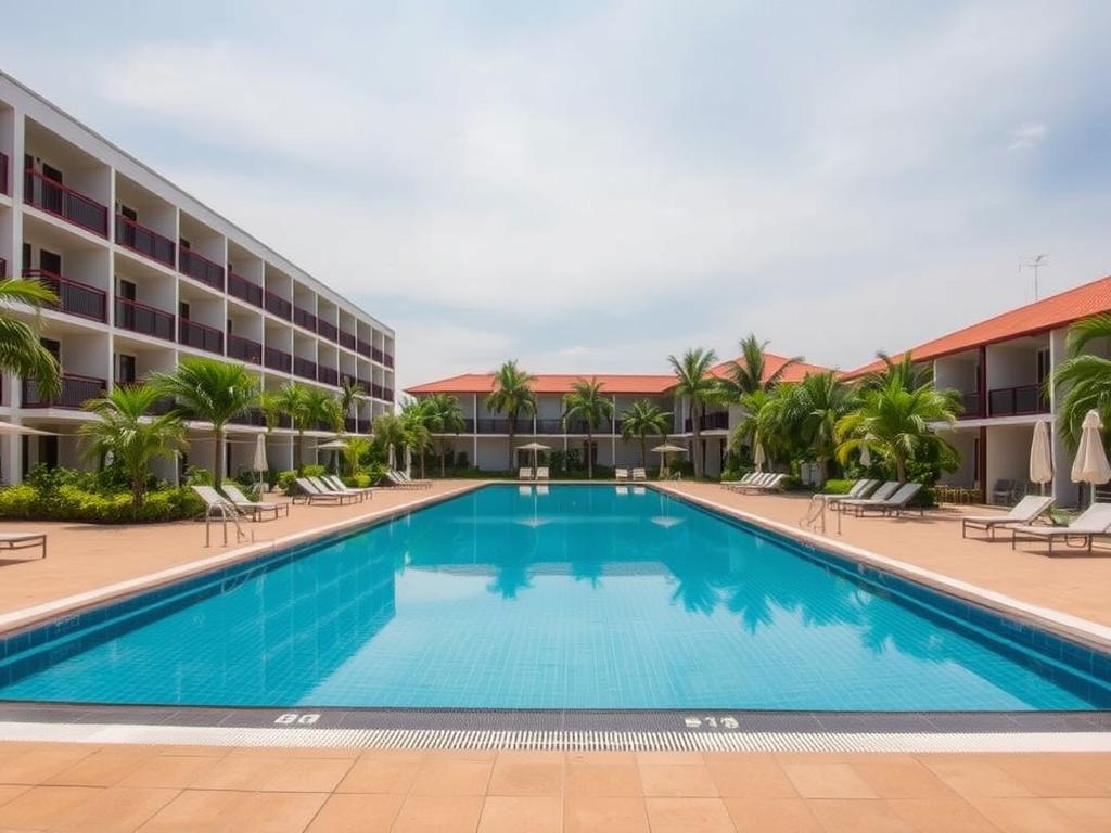 Honey Resort swimming pool in Kata Beach, a mid-range Phuket guest friendly hotel Honey Resort swimming pool in Kata Beach, a mid-range Phuket guest friendly hotel