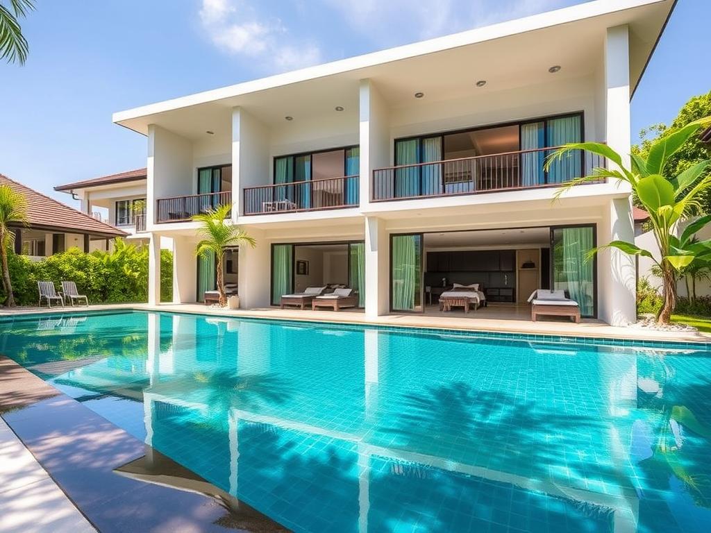 Kata Lucky Villa & Pool Access exterior and pool, a luxury Phuket guest friendly hotel in Kata Kata Lucky Villa & Pool Access exterior and pool, a luxury Phuket guest friendly hotel in Kata