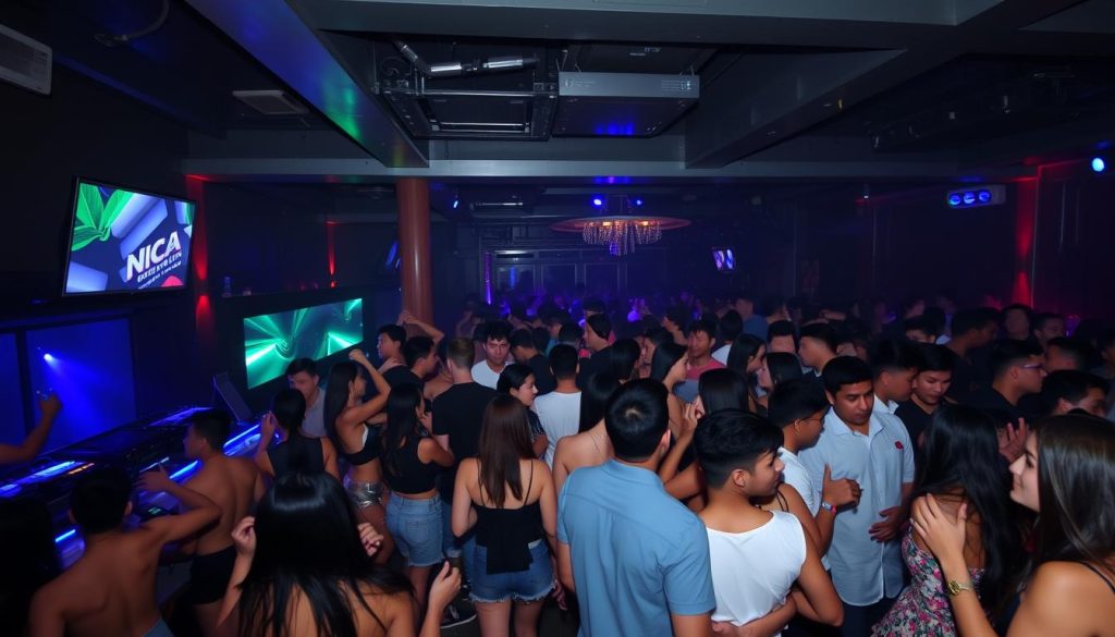RCA nightclub in Bangkok with young crowd dancing and socializing