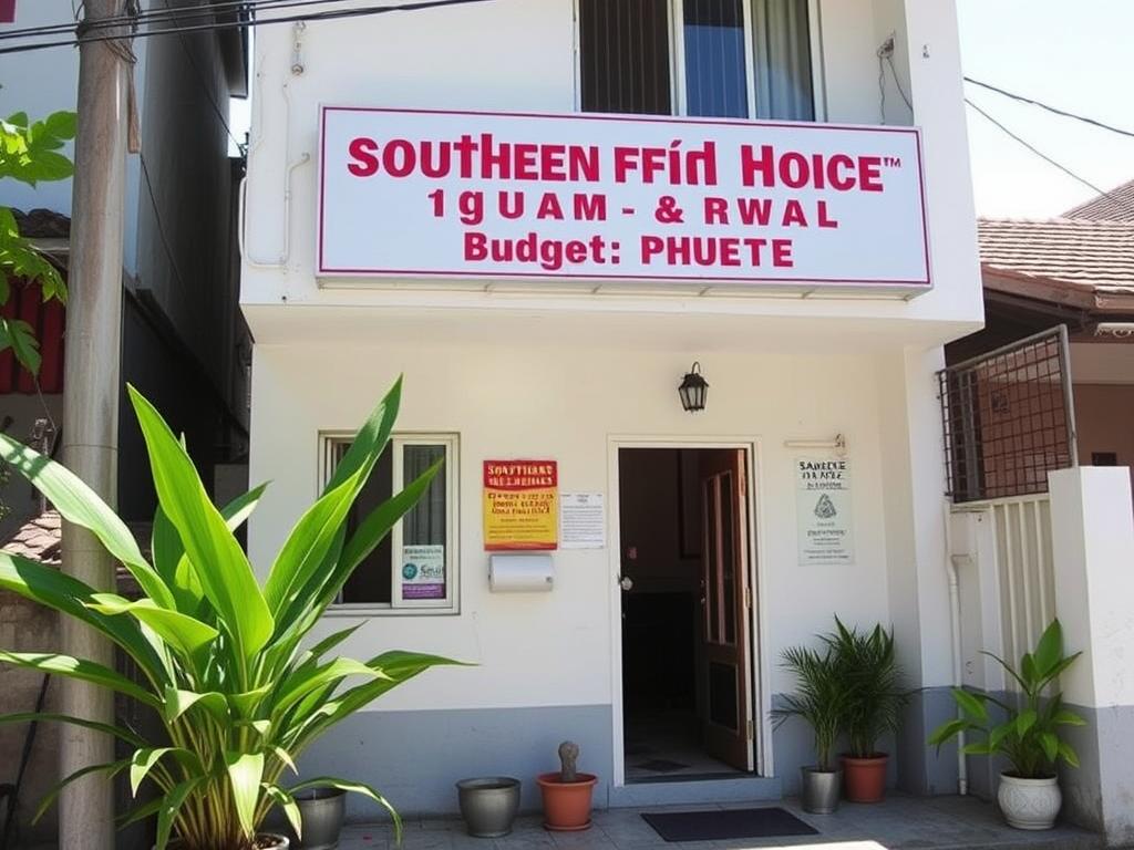 Southern Fried Rice Guesthouse exterior in Kata Beach, a budget Phuket guest friendly hotel option Southern Fried Rice Guesthouse exterior in Kata Beach, a budget Phuket guest friendly hotel option