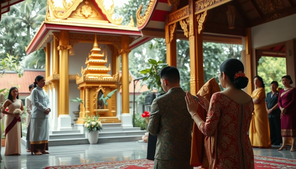 Thai Buddhist wedding ceremony