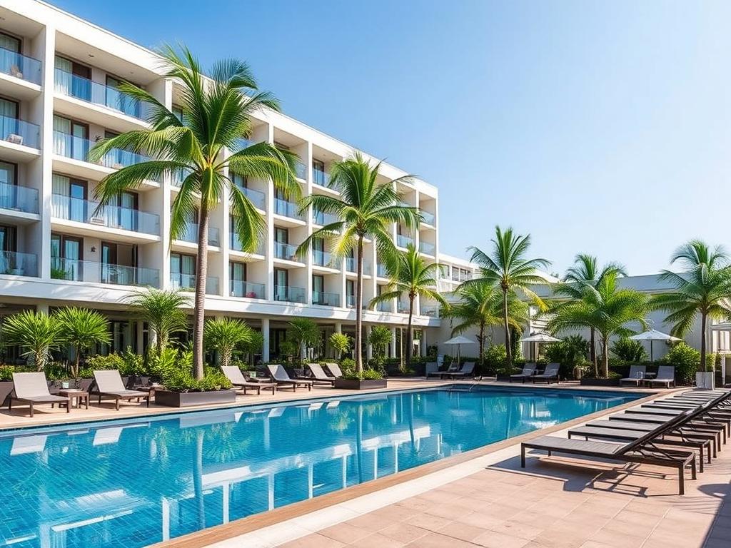 The Lantern Resort Patong swimming pool area, a stylish mid-range Phuket guest friendly hotel The Lantern Resort Patong swimming pool area, a stylish mid-range Phuket guest friendly hotel