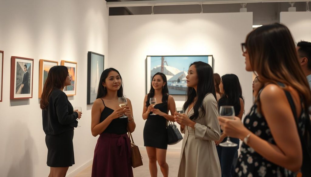 Art exhibition in Manila attracting younger culturally-engaged women