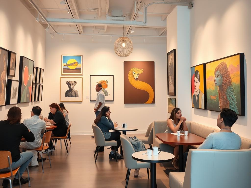Art gallery cafe in BGC Manila