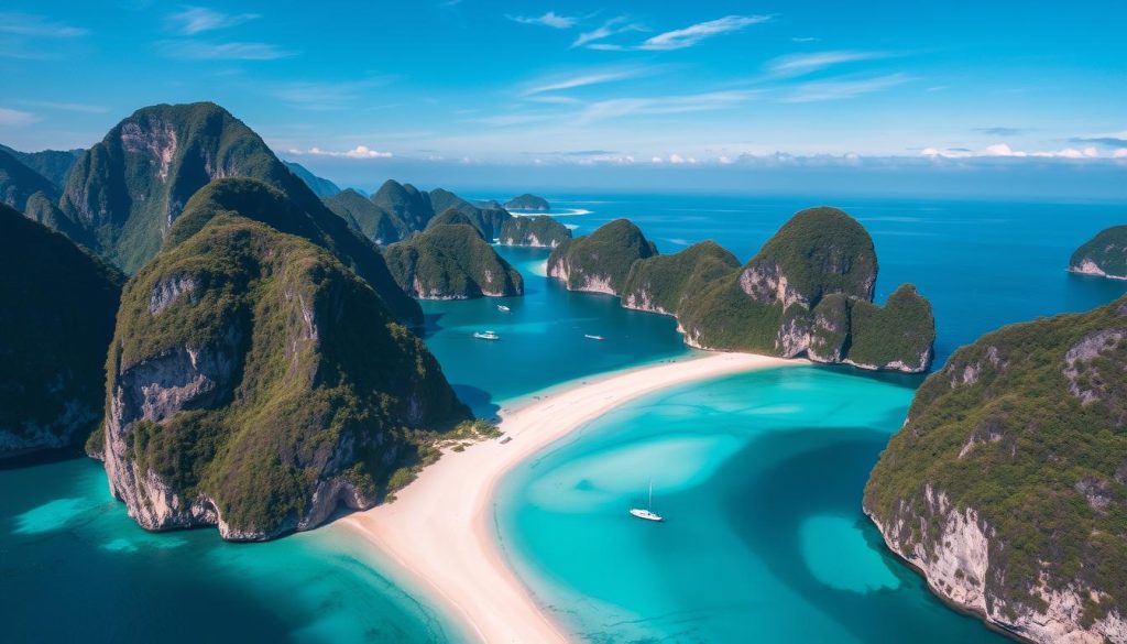 Beautiful El Nido lagoon with limestone cliffs in Palawan, Philippines