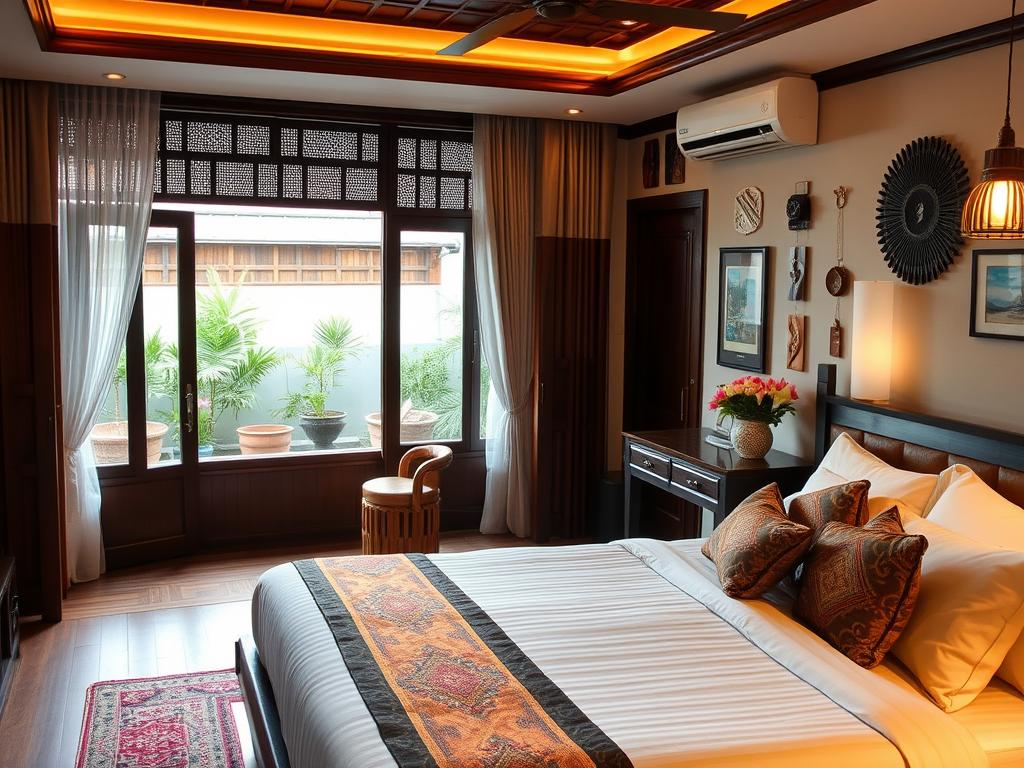 Boutique hotel in Chiang Mai Old City with traditional decor