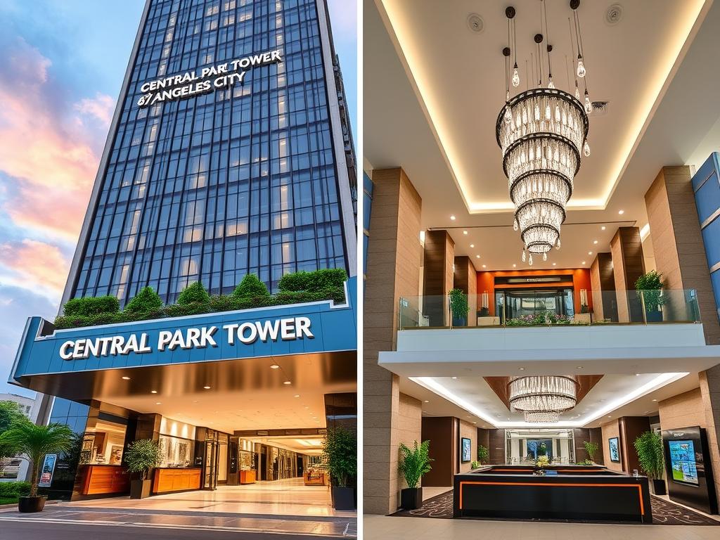 Central Park Tower in Angeles City - strategic location for meeting younger women