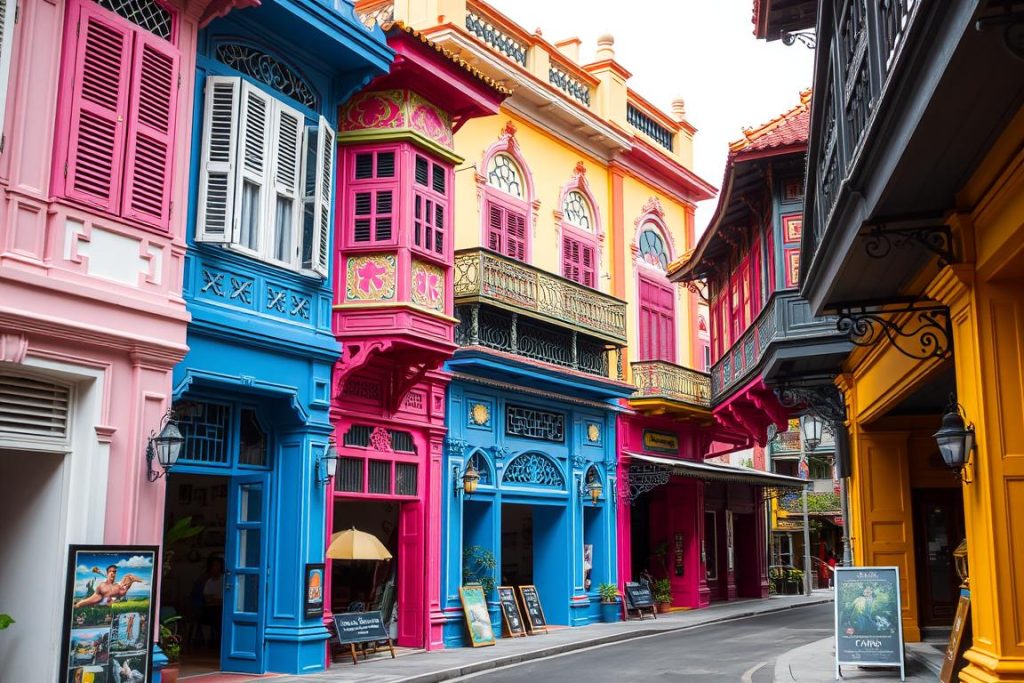 Colorful Sino-Portuguese architecture in Old Phuket Town - things to do in Thailand