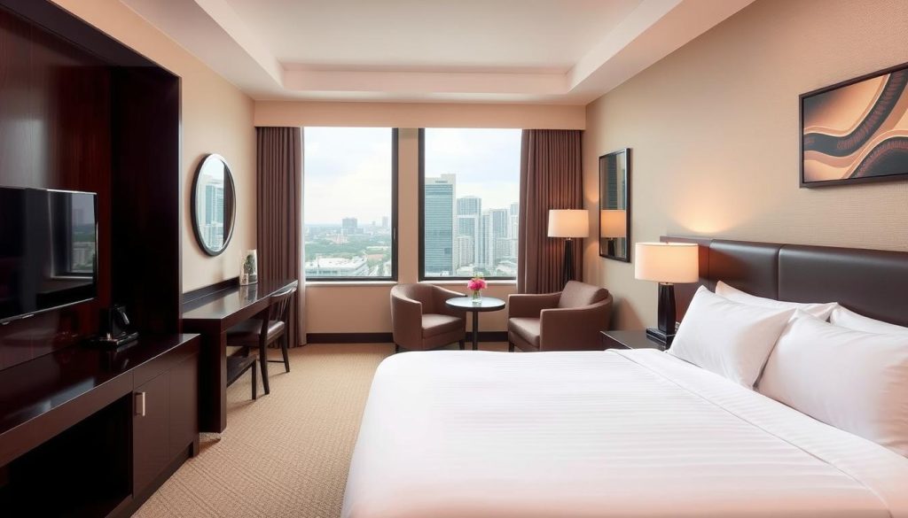 Comfortable mid-range hotel room in Kuningan area ideal for best hotels jakarta dating