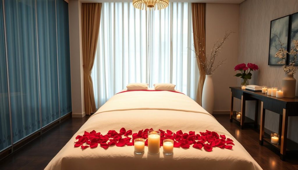 Couple enjoying a luxury spa treatment in Jakarta