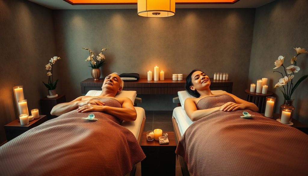 Couple enjoying a spa treatment in Manila