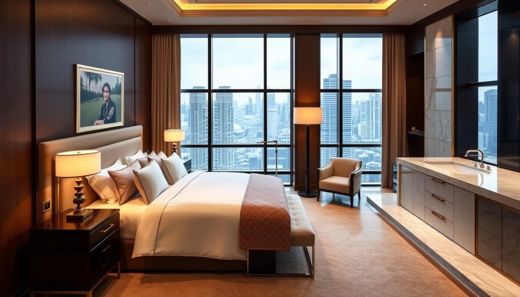 Elegant suite at Four Seasons Hotel Jakarta perfect for best hotels jakarta dating experiences