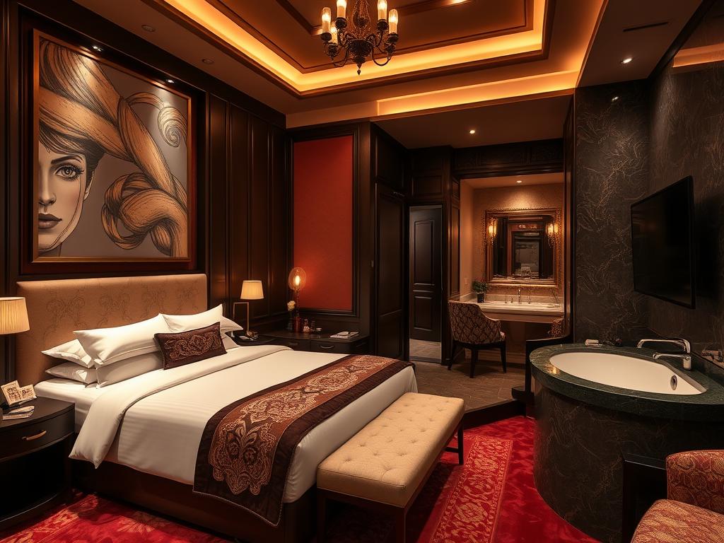 Hotel de l'Opera Hanoi luxury room with elegant decor, perfect for upscale dating