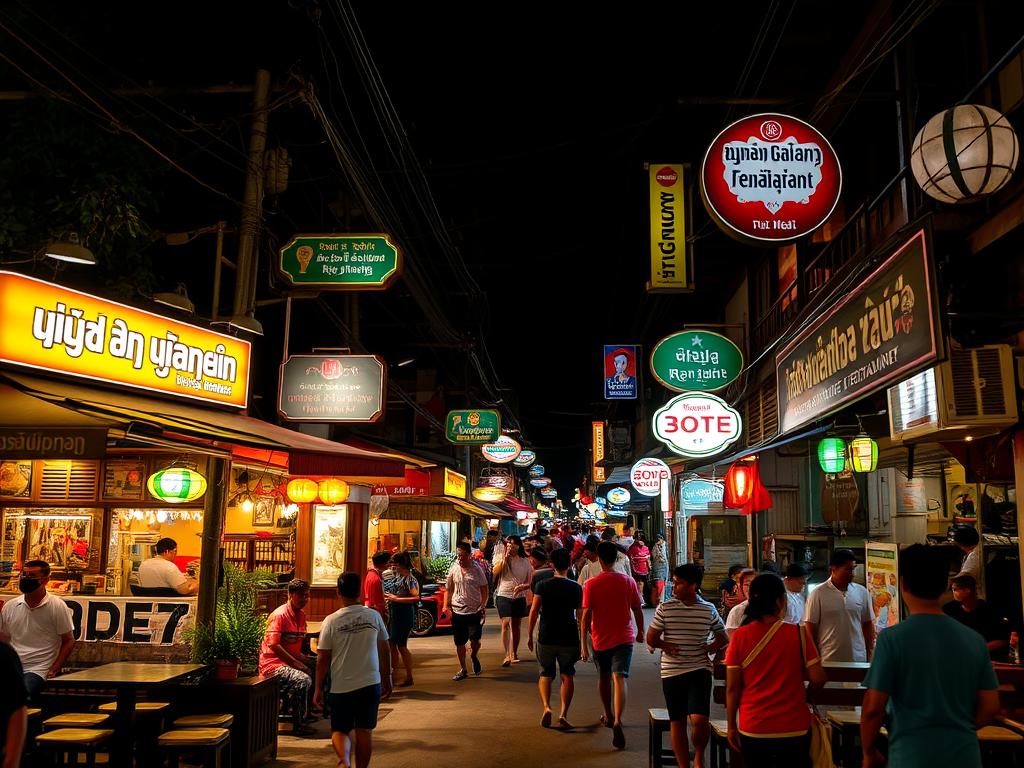 Khmer Pub Street in Siem Reap showing local nightlife dating venues