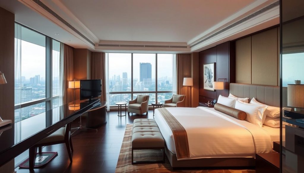 Luxurious hotel suite at Park Hyatt Saigon with elegant furnishings - perfect accommodation when exploring things to do in Vietnam