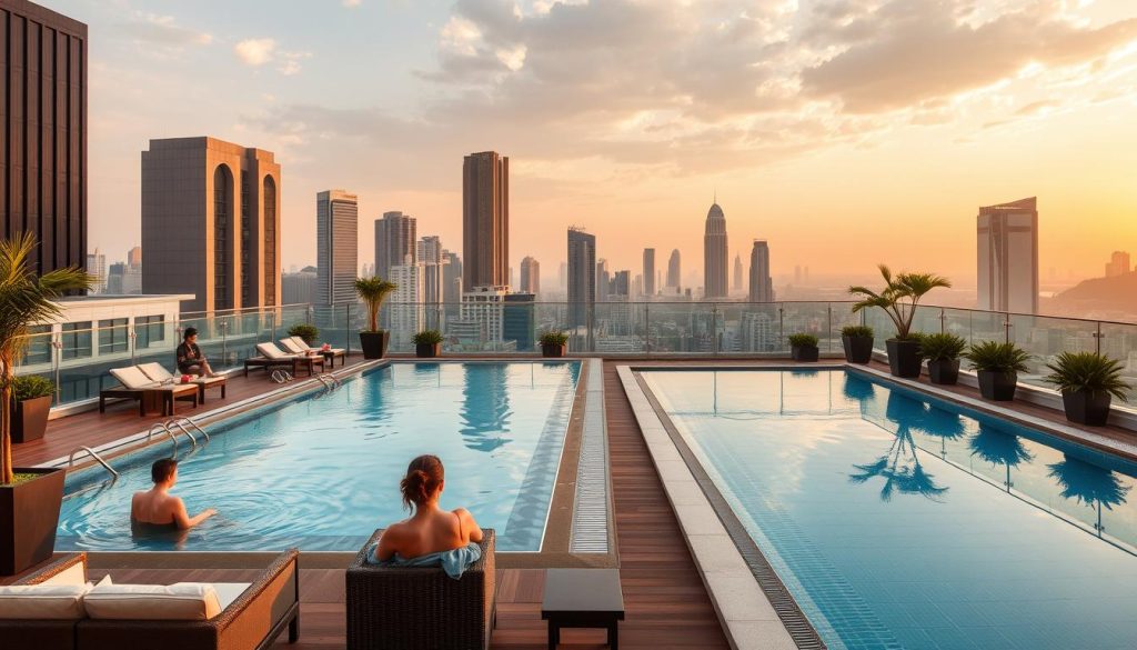 Luxury hotel in District 1, Ho Chi Minh City with rooftop pool