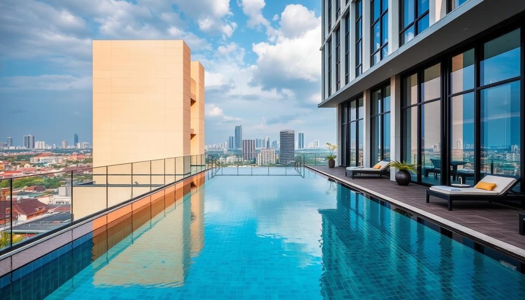 Luxury hotel in Phnom Penh with pool