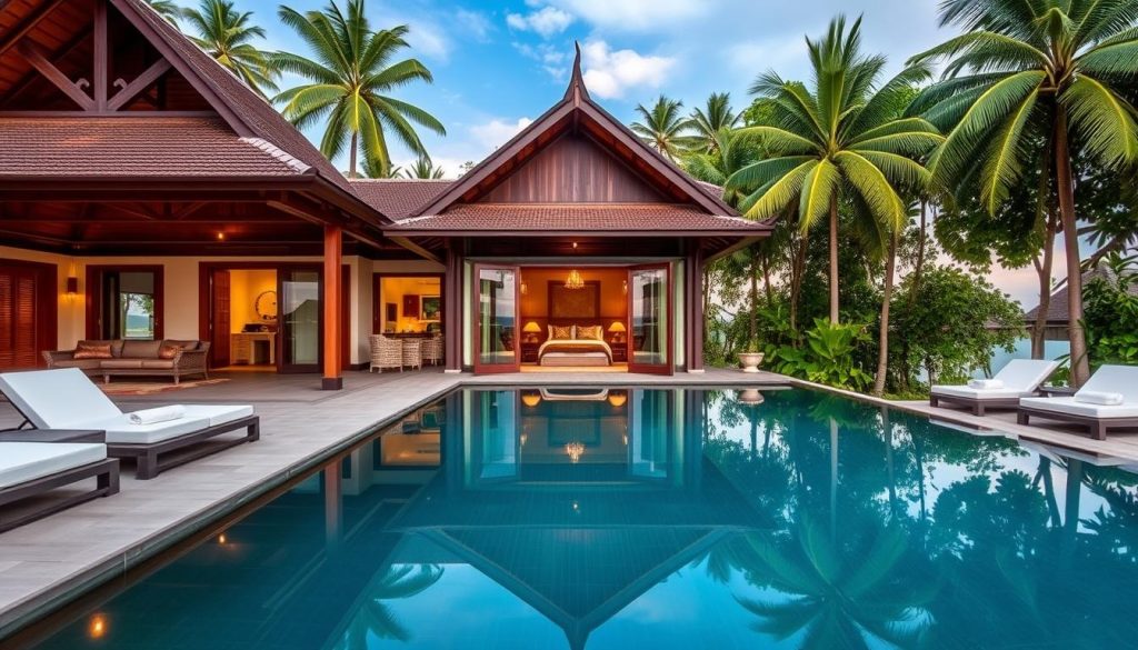 Luxury pool villa in Thailand with private infinity pool - best places Thailand travel and dating