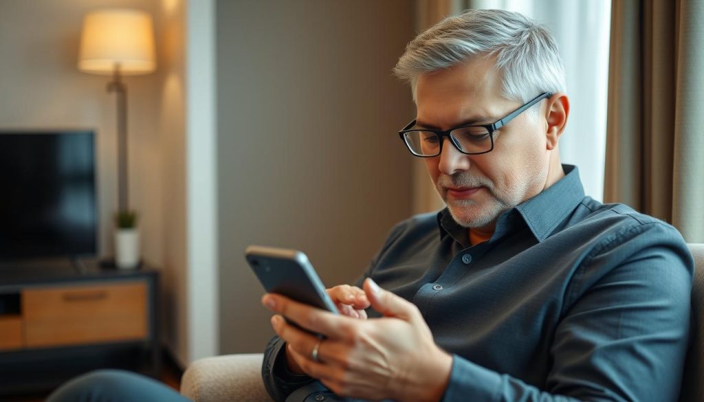Man writing thoughtful first message to Filipina match