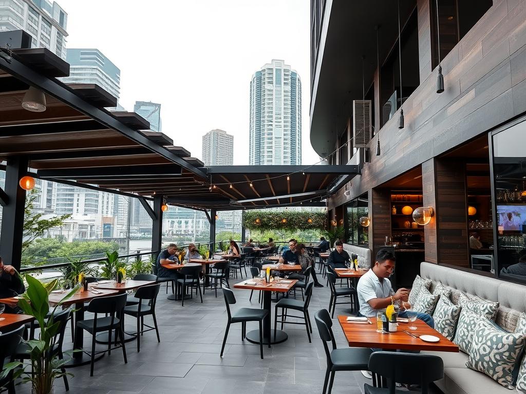 Modern restaurant in BGC Manila