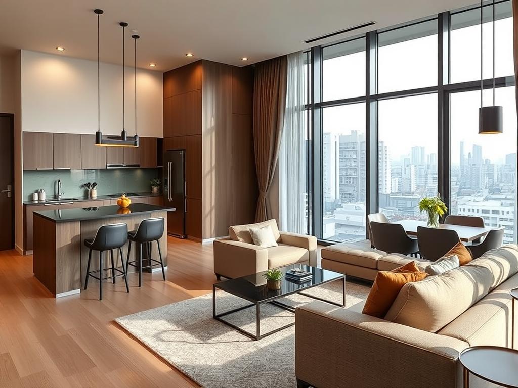 Modern serviced apartment in Manila as alternative to guest friendly hotels