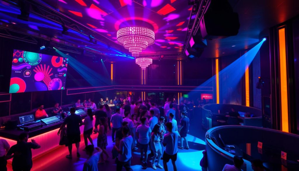 Nightclub scene in Bangkok showing the vibrant nightlife that contributes to the cost of dating in Thailand