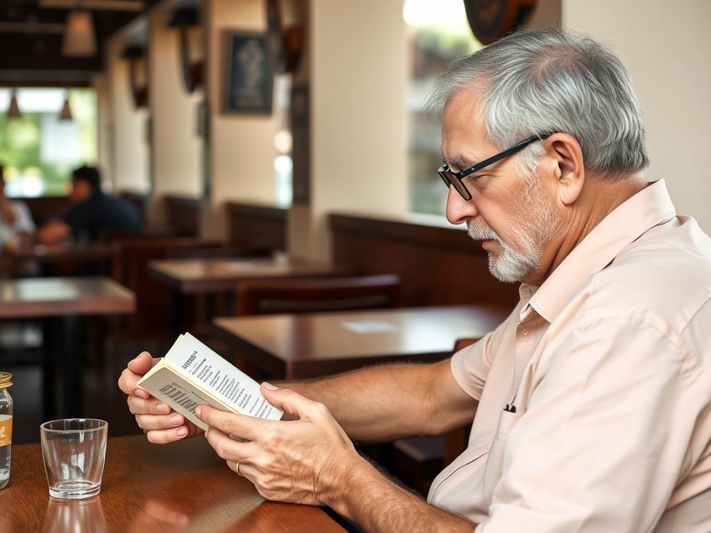Older man learning basic Khmer phrases to enhance Cambodia dating nightlife experience