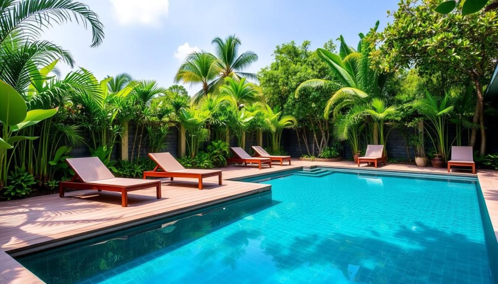 Private pool area at The Breezes Bali Resort for best hotels bali dating