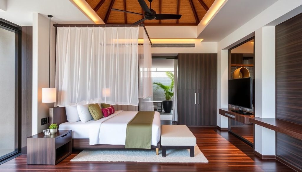 Private villa entrance at IZE Seminyak Hotel for best hotels bali dating