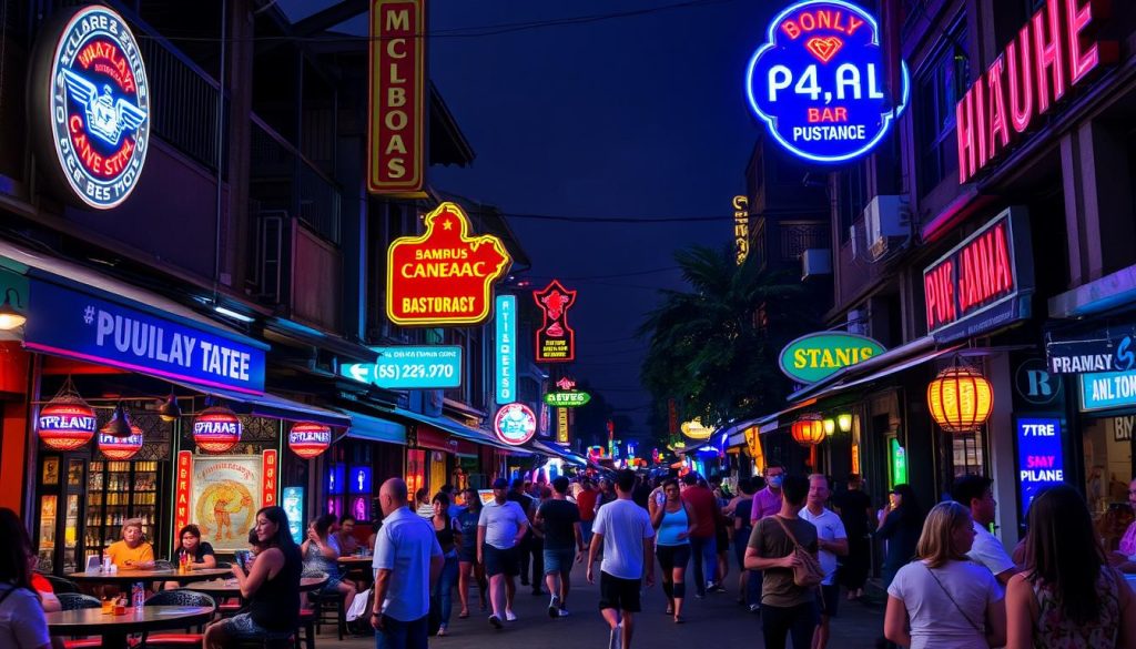 Pub Street in Siem Reap where many Tinder users arrange to meet