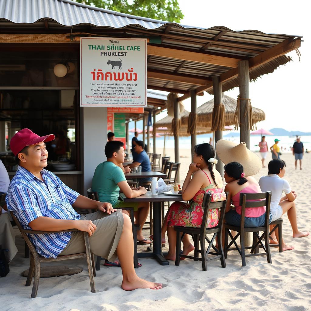 Relaxed beach setting in Phuket showing the laid-back approach to time in Thai culture