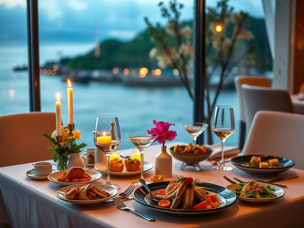 Romantic dinner setting in Da Nang restaurant, cost aspect of best hotels da nang dating