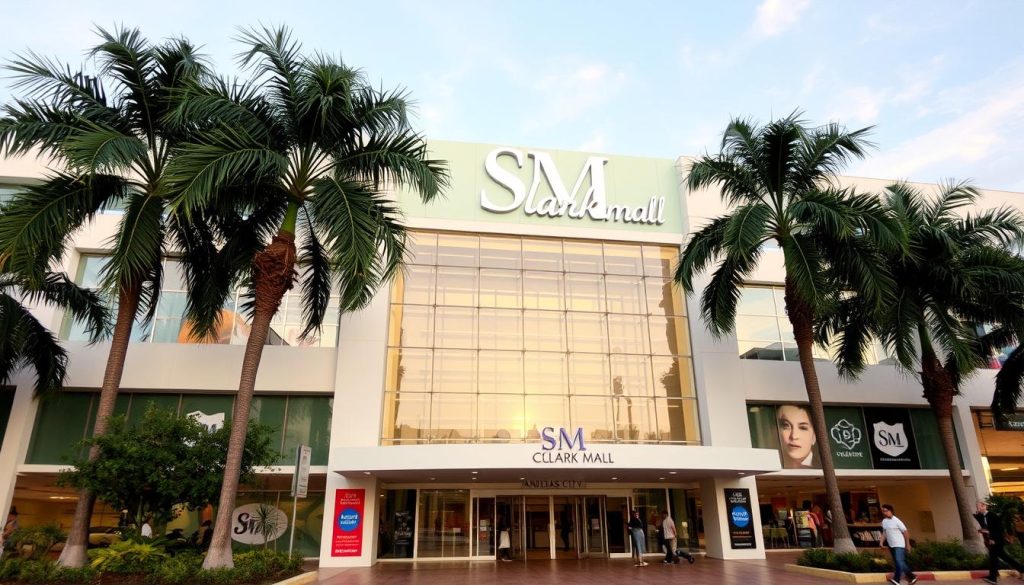 SM Clark Mall in Angeles City, a popular dating spot with restaurants and shops