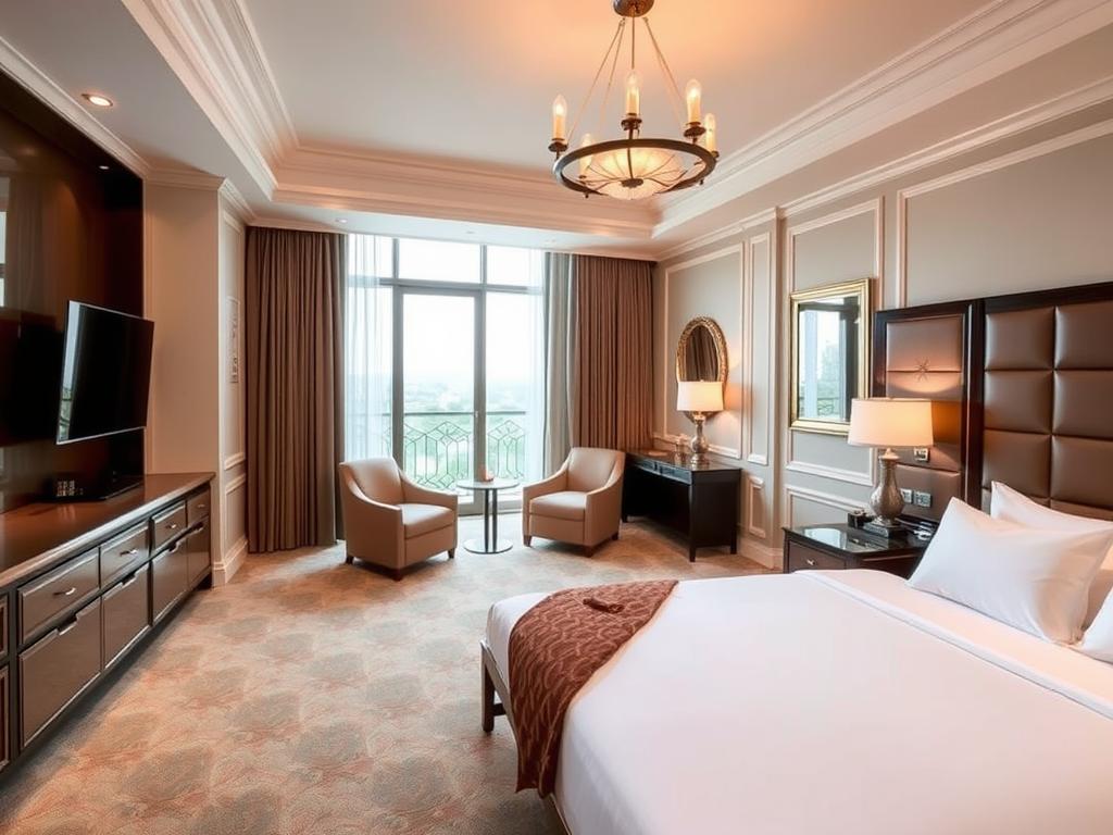 Spacious room at Lewis Grand Hotel popular with expats in Angeles City