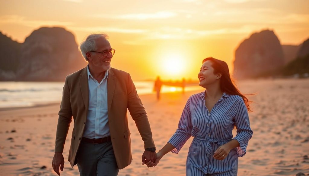 Successful relationship between Western man and Vietnamese woman