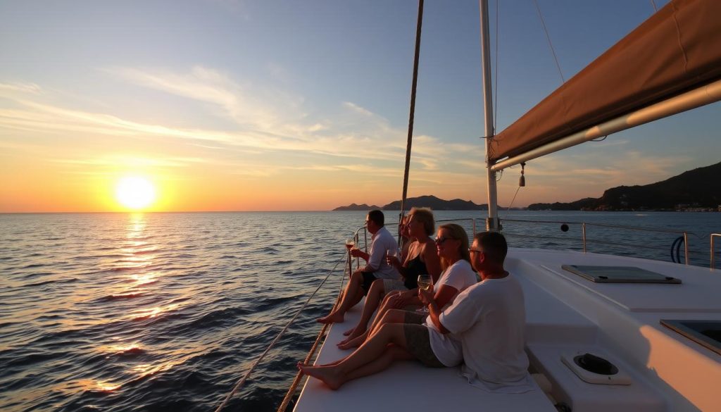 Sunset sailing cruise with social atmosphere in Phuket