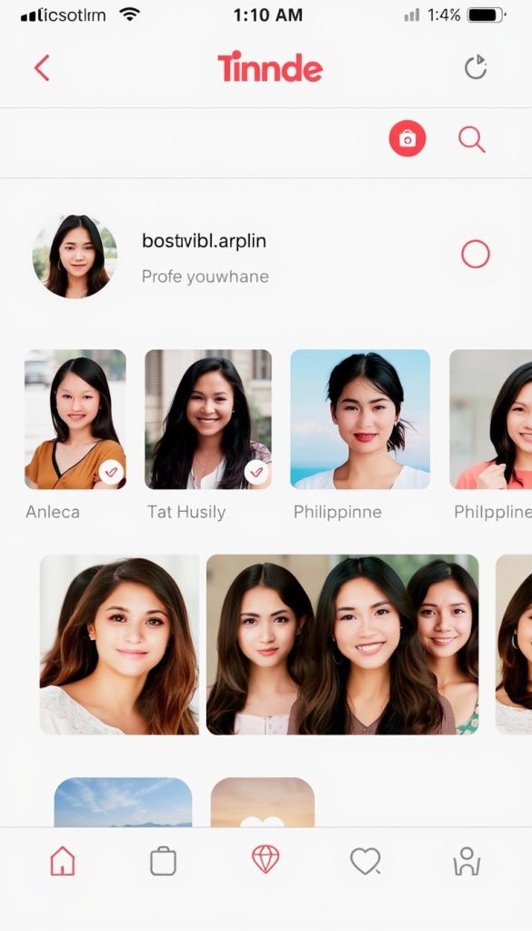 Tinder app showing matches in Angeles City area for meeting younger women
