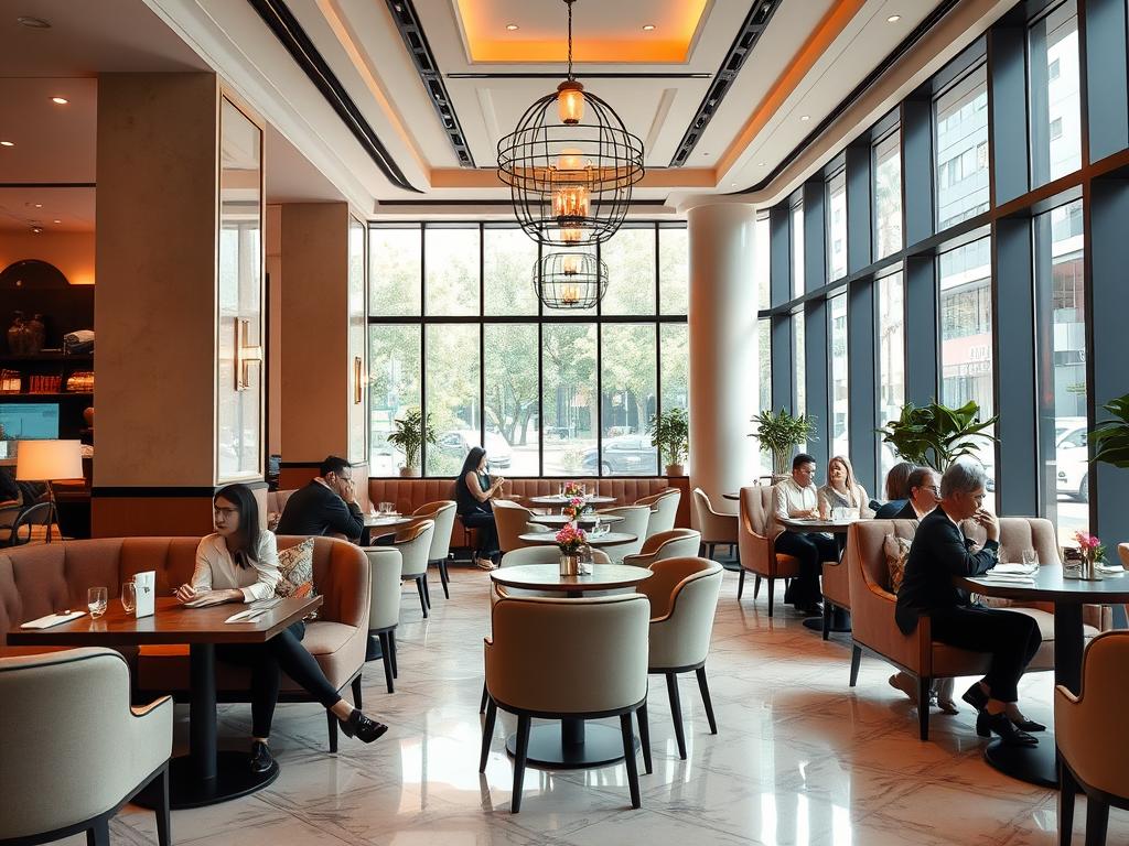 Upscale cafe in Greenbelt Makati