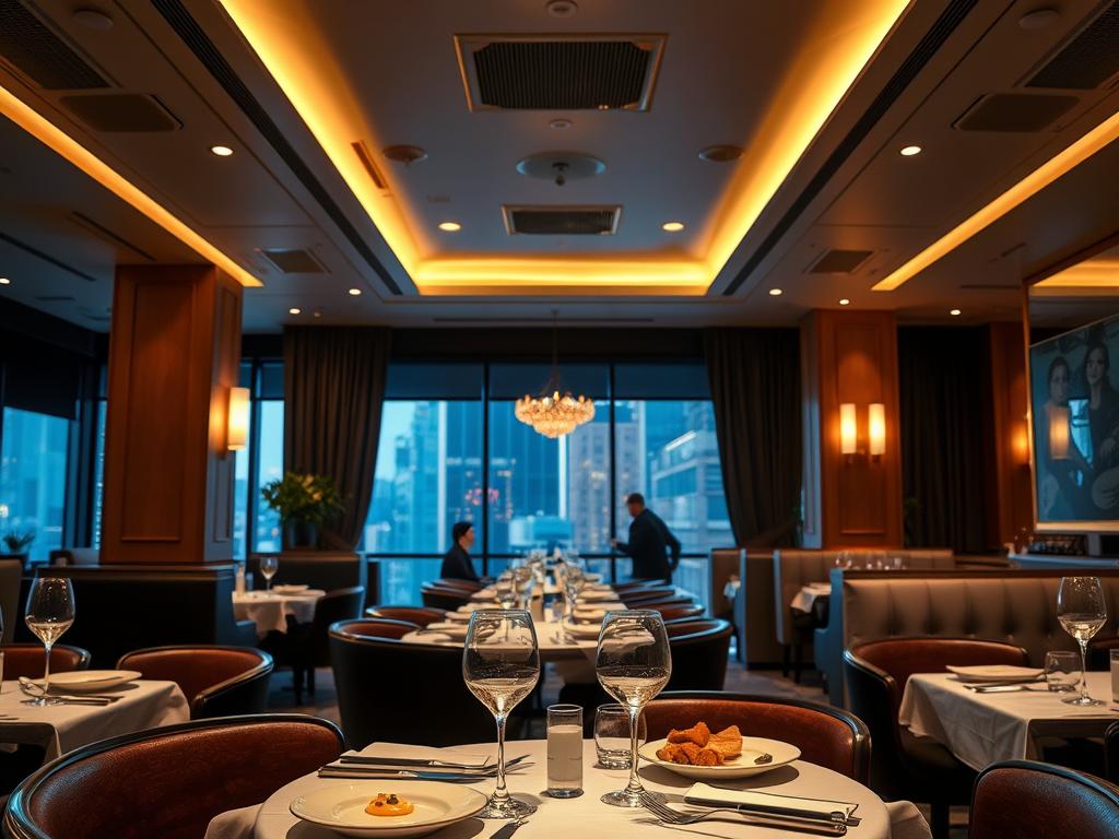 Upscale restaurant in Angeles City showing fine dining setting