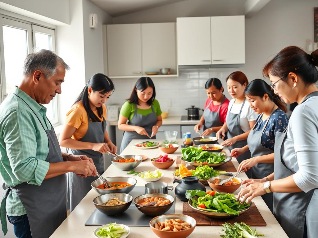 Vietnamese cooking class where foreigners can meet local women