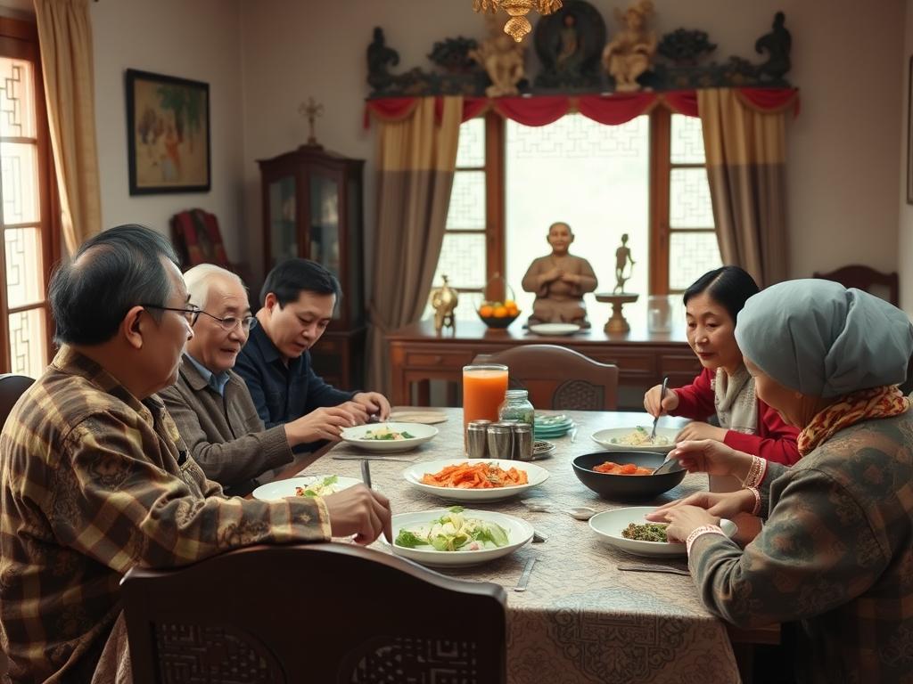 Western man meeting Vietnamese partner's family, showing respect for Vietnamese dating culture traditions