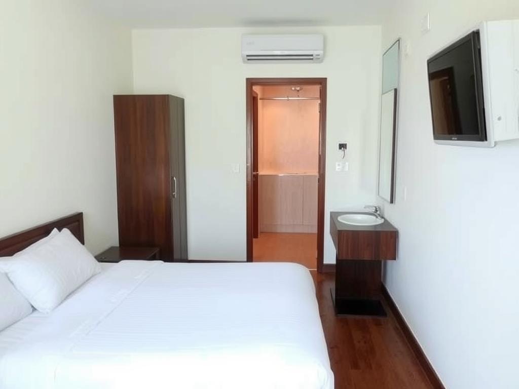 Budget-friendly but clean hotel room in Philippines