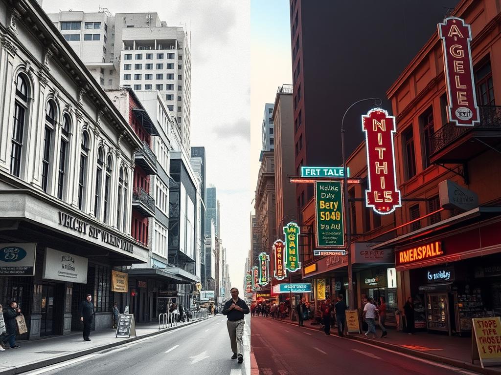 Historical view of Angeles City Walking Street showing its evolution as a nightlife center for older men dating younger women angeles city nightlife for older men dating younger women