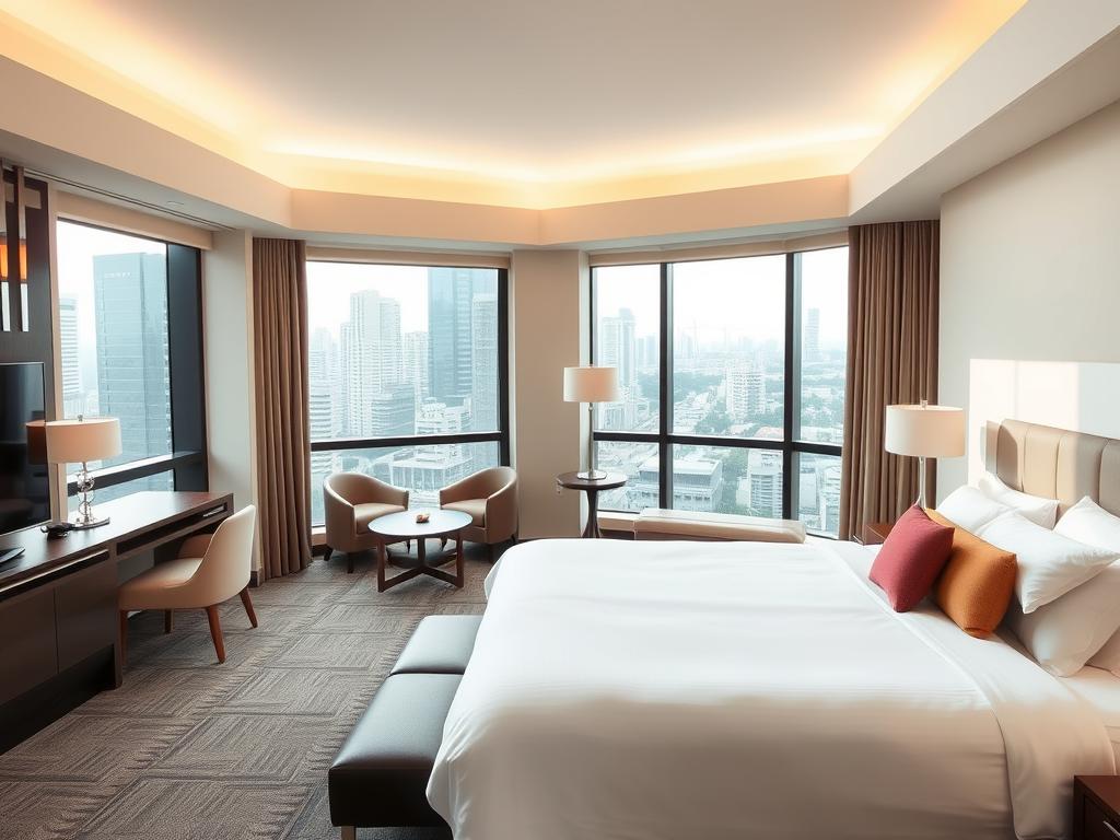 Hotel room in a guest friendly hotel in Manila