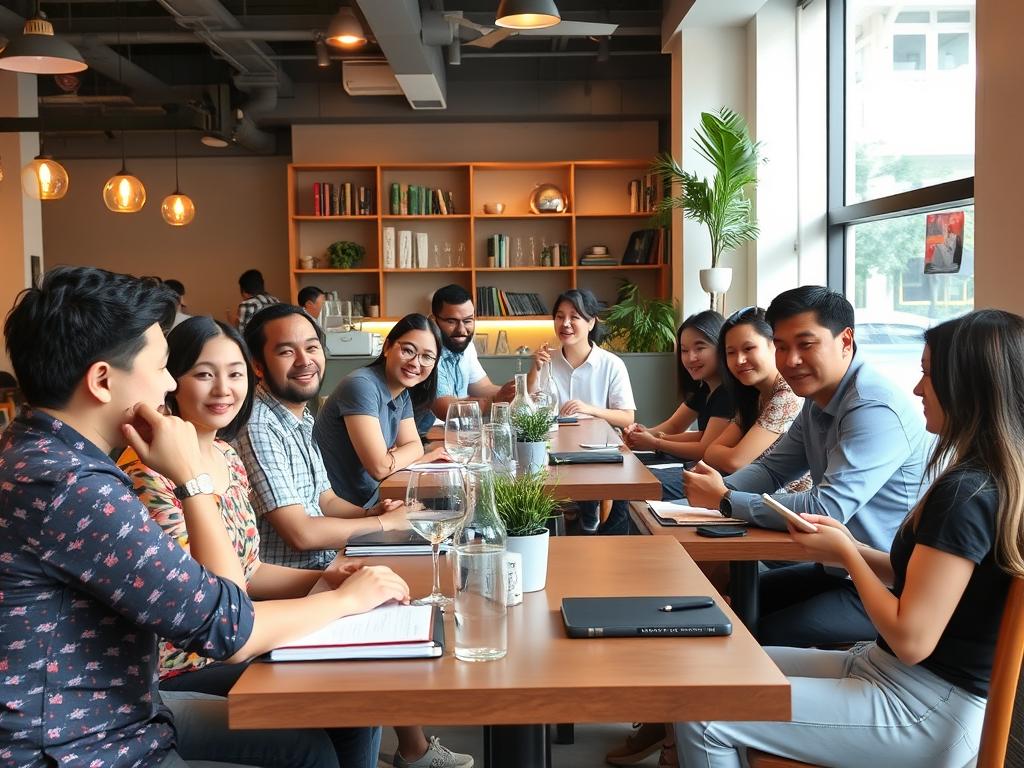 Language exchange meetup in Ho Chi Minh City with expatriates and locals