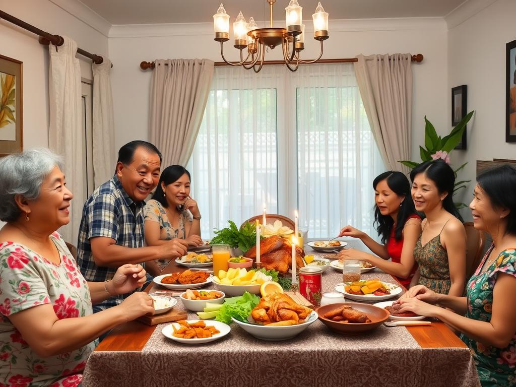 Mixed cultural celebration with Western and Filipino elements in Cebu