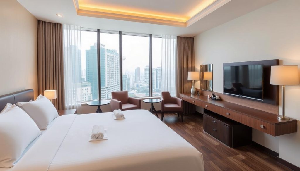 Modern hotel room in Manila suitable for couples