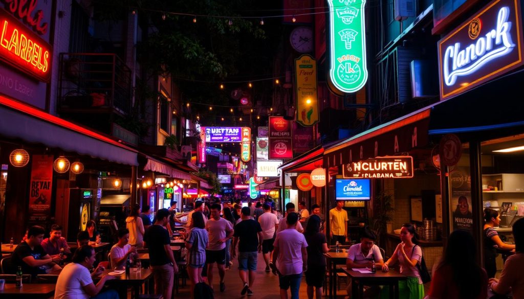Nightlife scene in Poblacion, Makati, Manila